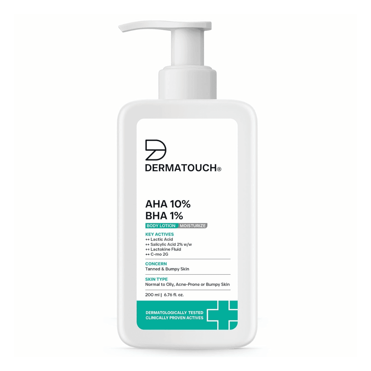 DERMATOUCH AHA 10% BHA 1% Body Lotion For Men and Women