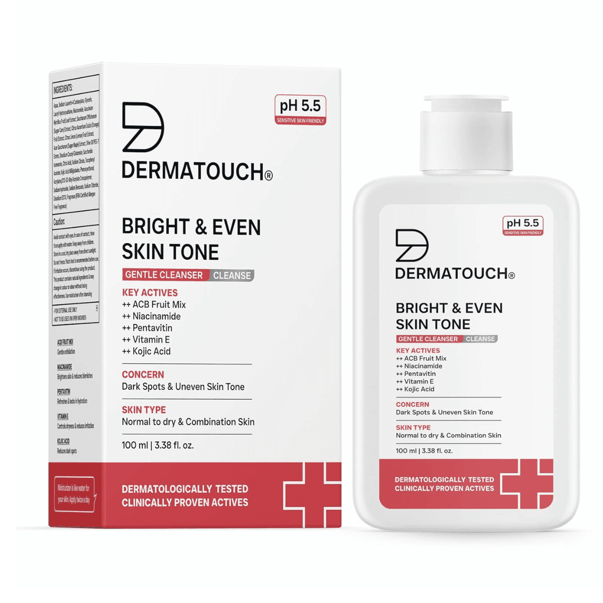 DERMATOUCH Bright & Even Skin Tone Gentle Cleanser