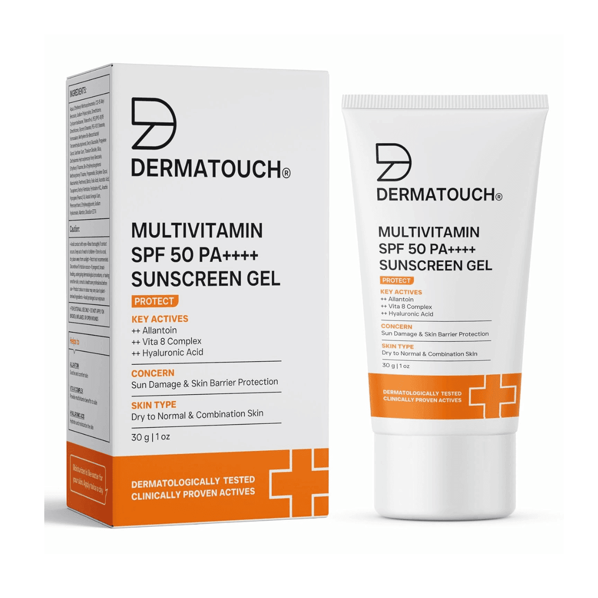 DERMATOUCH Multivitamin SPF 50 PA++++ Sunscreen Gel For All Skin Types