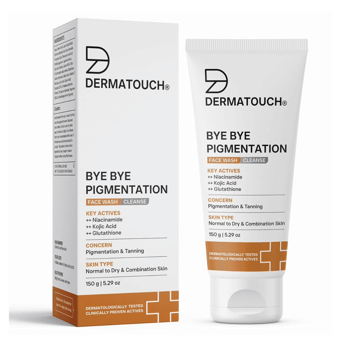 DERMATOUCH Bye Bye Pigmentation Face Wash For Tan and Anti-Pigmentation