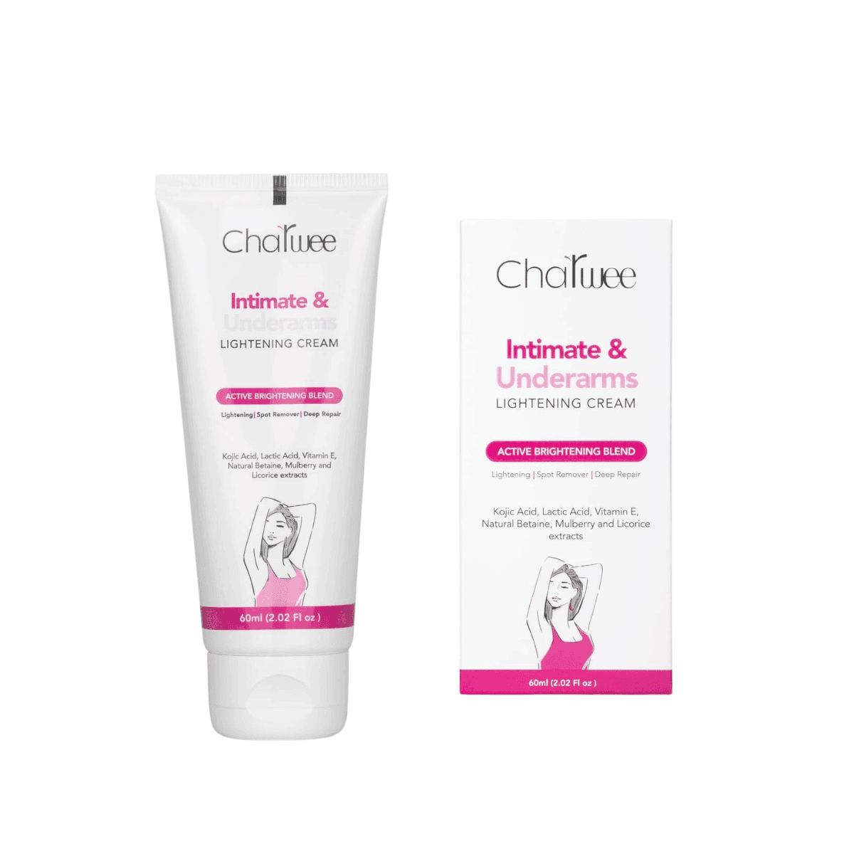 Charwee Intimate & Underarms Lightening Cream - 60ML