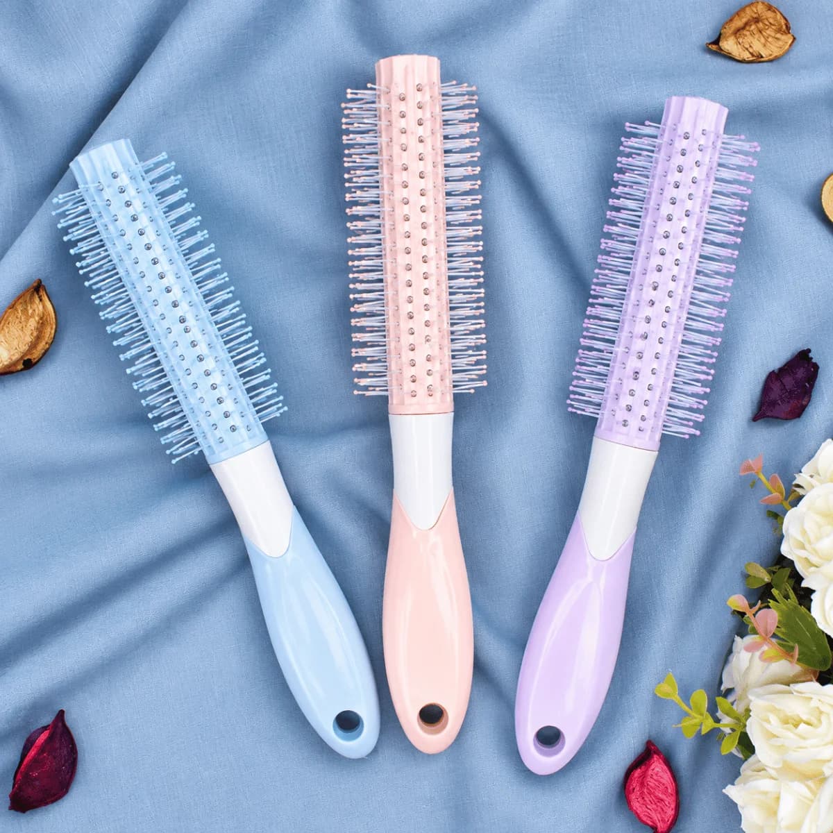 Round Hair Brush for Men & Women - 1pcs