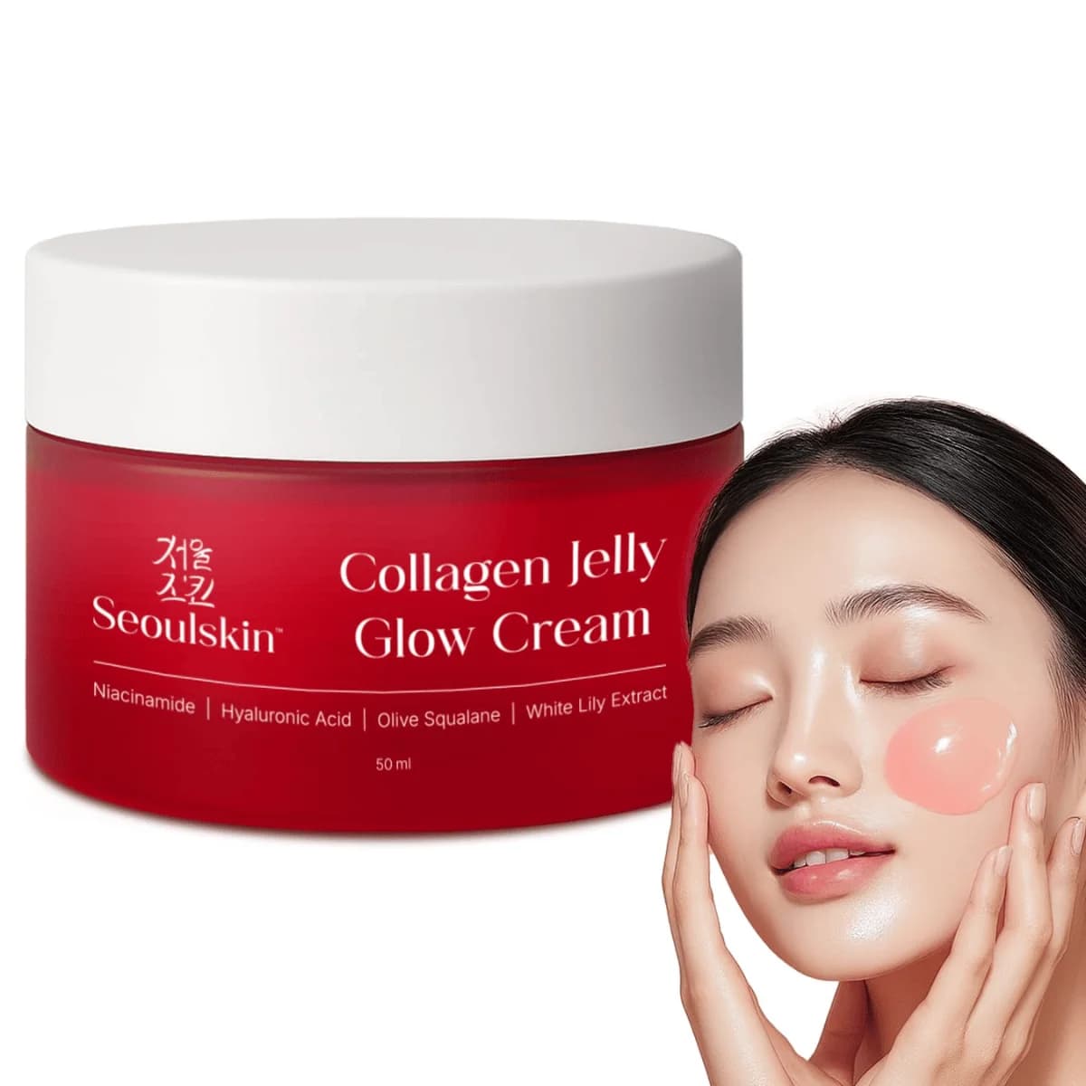 SeoulSkin Collagen Jelly Glow Cream for Glowing Skin - 50ml