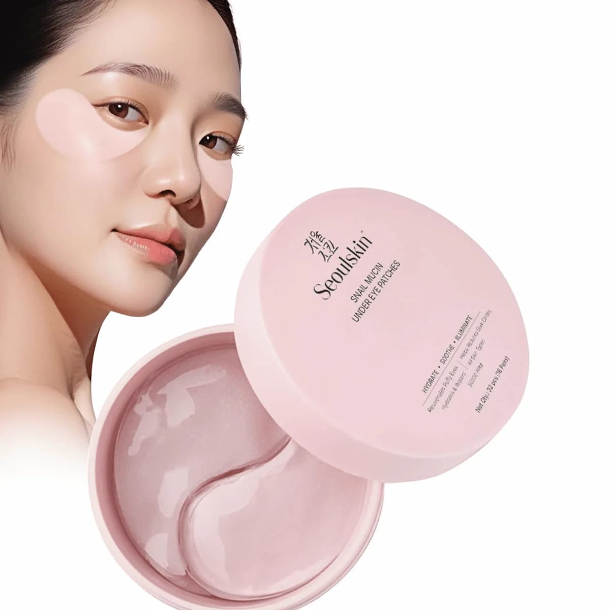SeoulSkin Snail Mucin Under Eye Serum Patches (32 Pcs)