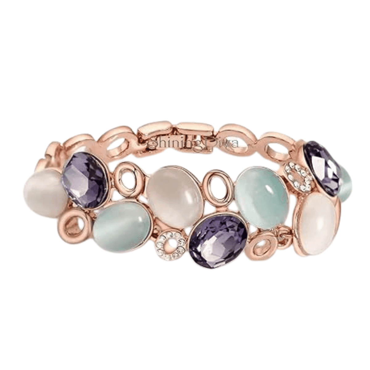 Stylish Rose Gold Austrian Crystal Bracelet For Women