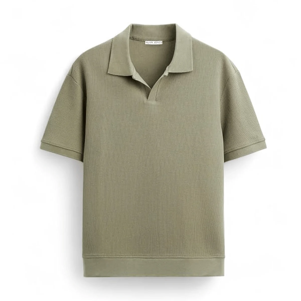 Men's Textured Polo T-Shirt for Casual Wear