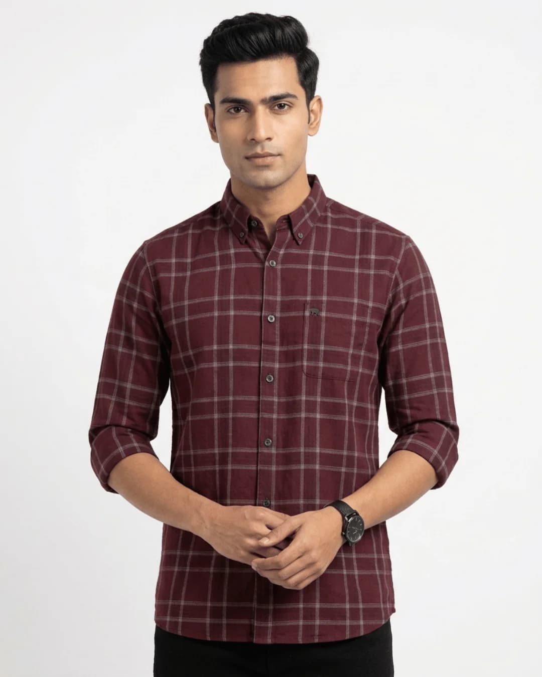 Stylish Slim Fit Checkered Shirt for Men – Smart Casual Everyday Wear
