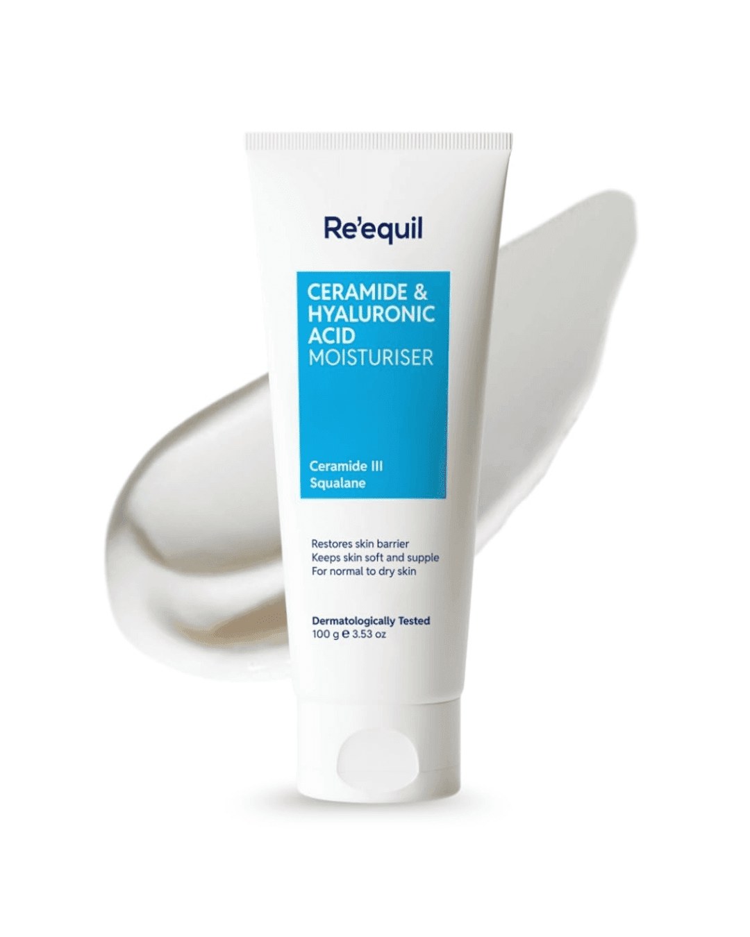 RE' EQUIL Ceramide & Hyaluronic Acid Moisturiser For Normal To Dry Skin - 100g