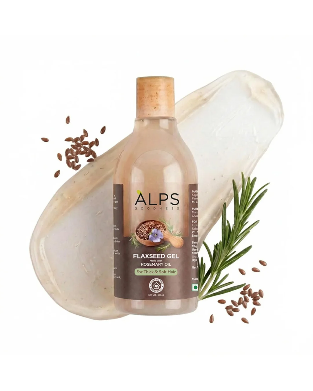 Alps Goodness Rosemary, Hibiscus & Flaxseed Hair Gel, 300ml